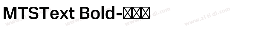 MTSText Bold字体转换